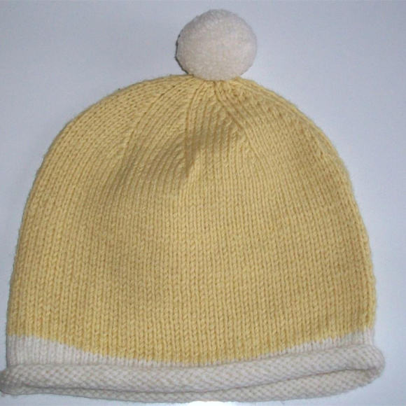 TODDLER ORGANIC KNIT HAT Merino Wool NEW Hand Mde - Picture 2 of 6